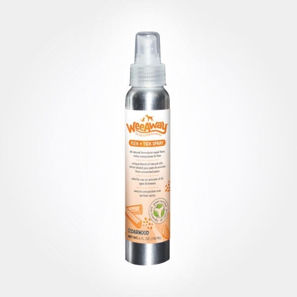 Cedarwood Flea & Tick Spray (4oz) bottle.