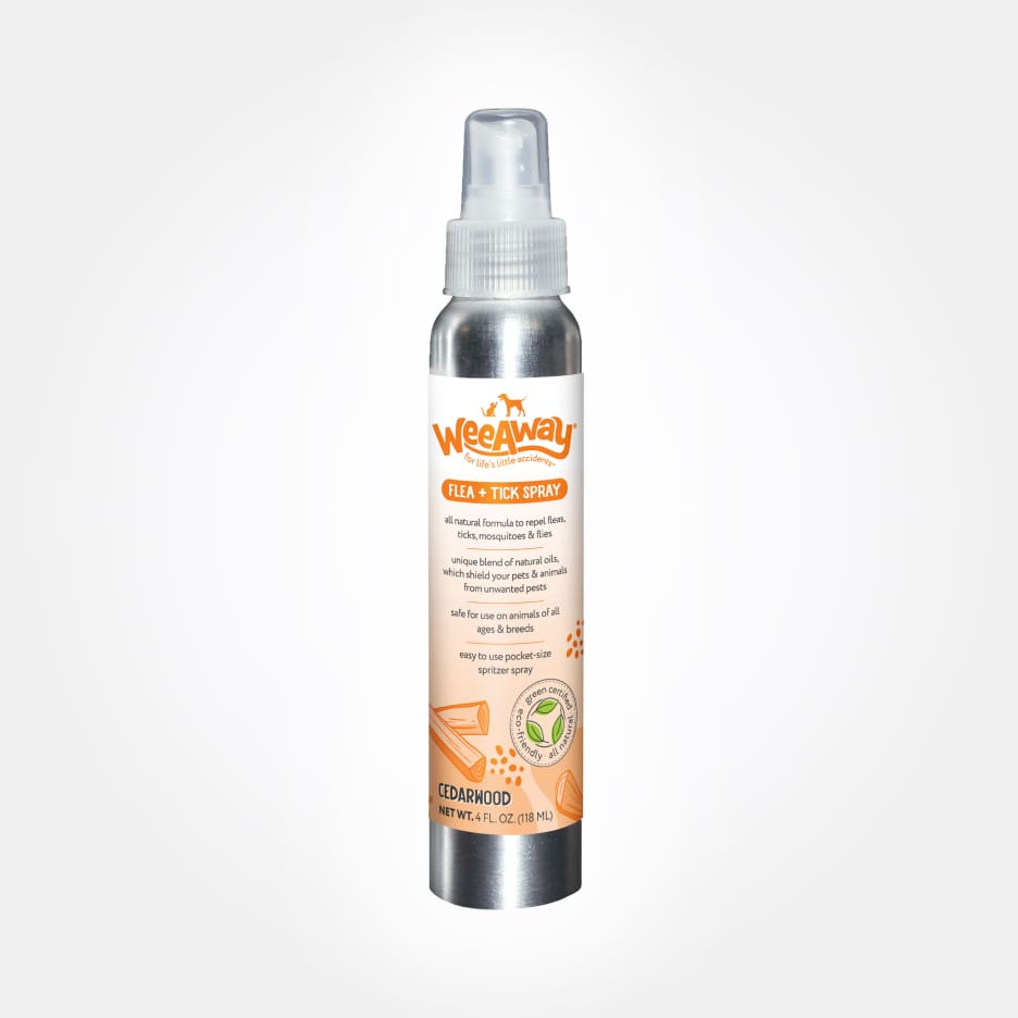 Cedarwood Flea & Tick Spray (4oz) bottle.