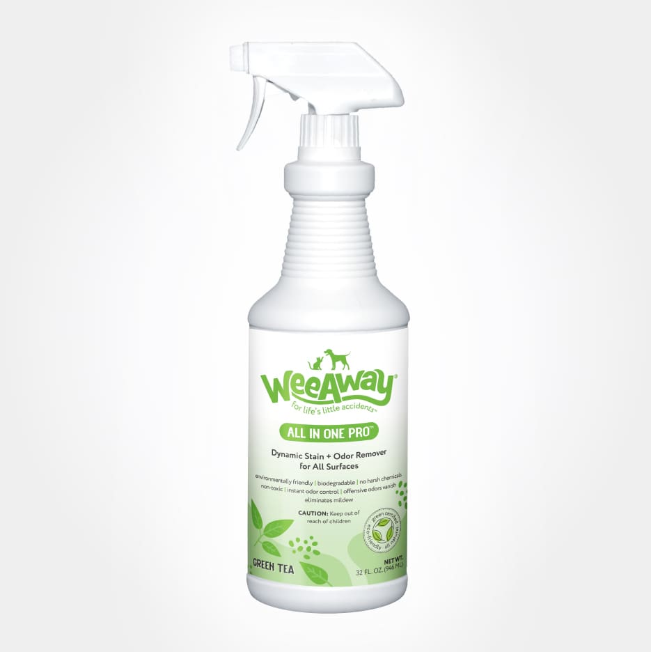 Wee Away All In One Pro Green Tea 32 oz spray bottle.