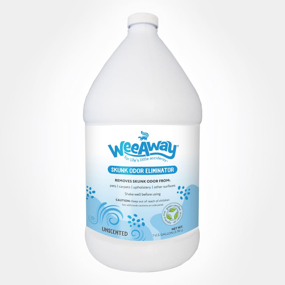 Wee Away Skunk Odor Eliminator 1 gallon jug.